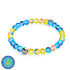 Soleil et ciel | Aide ukrainienne | Bracelet de perles de verre sirène